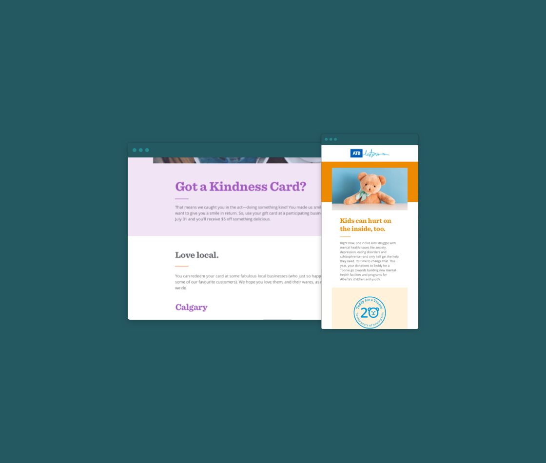 Feature image for the homepage of ATB Wealth, in desktop viewport